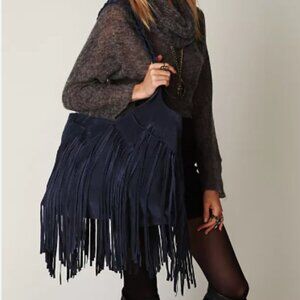 Black Suede Ember Skye Shelly Bag